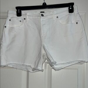 GAP White Denim Women Shorts